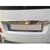 Накладка над номером (2 дверн, нерж) OmsaLine - Итальянская нержавейка для Volkswagen Caddy 2004-2010 - 52910-11