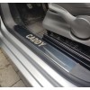 Накладки на внутренние пороги (Carmos, сталь) 4 штуки для Volkswagen Caddy 2004-2010 - 66830-11