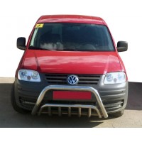 Кенгурятник WT002 (нерж) для Volkswagen Caddy 2004-2010