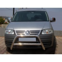 Кенгурятник WT005 (нерж) для Volkswagen Caddy 2004-2010