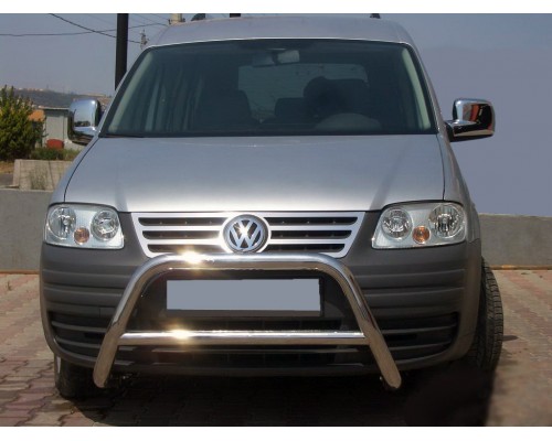 Кенгурятник WT005 (нерж) для Volkswagen Caddy 2004-2010
