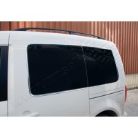 Обведення заднього скла (12 шт, нерж) для Volkswagen Caddy 2004-2010