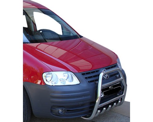 Кенгурятник QT007 (нерж) для Volkswagen Caddy 2004-2010