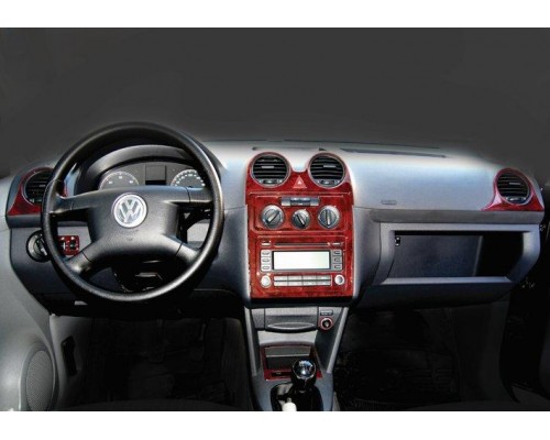 Накладки на панель (основной) Титан для Volkswagen Caddy 2004-2010 - 52512-11