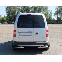 Задня дуга AK003-2 (2 шт, нерж) для Volkswagen Caddy 2004-2010