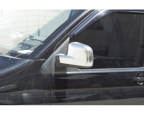 Накладки на дзеркала Сірий мат (2 шт) для Volkswagen Caddy 2004-2010 - 57122-11