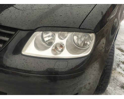 Реснички (2 шт, ABS) Черный глянец для Volkswagen Caddy 2004-2010 - 54823-11