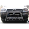 Кенгурятник WT003 (нерж) 60мм, з написом для Volkswagen Caddy 2004-2010 - 48964-11