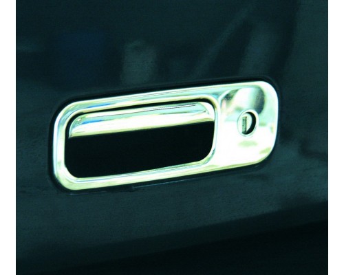 Накладка на ручку багажника (нерж) OmsaLine - Итальянская нержавейка для Volkswagen Caddy 2004-2010 - 52906-11