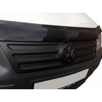 Зимняя накладка на решетку (верхняя) Глянцевая для Volkswagen Caddy 2004-2010