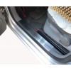 Накладки на внутрішні пороги (без напису, сталь) 3 штуки для Volkswagen Caddy 2004-2010 - 75358-11