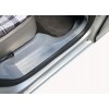Накладки на внутренние пороги (без надписи, сталь) 3 штуки для Volkswagen Caddy 2004-2010 - 75358-11