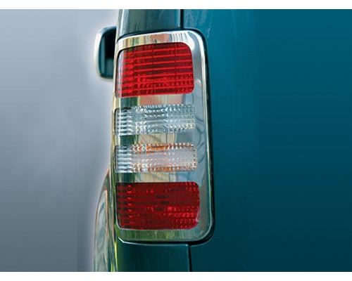 Накладки на стопы V1 (2 шт, нерж) OmsaLine - Итальянская нержавейка для Volkswagen Caddy 2004-2010 - 48918-11