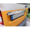 Накладка над номером (2 дверн, нерж) для Volkswagen Caddy 2004-2010 гг.