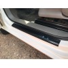 Накладки на дверні пороги (DDU, ABS-пластик) 3 шт, Глянець для Volkswagen Caddy 2004-2010 - 80039-11