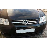 Накладки на решітку Life (6 шт, нерж) для Volkswagen Caddy 2004-2010