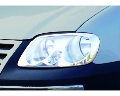 Накладки на фары (2 шт, нерж) для Volkswagen Caddy 2004-2010 - 48919-11