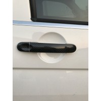 Накладки на ручки (натуральний карбон) 4 ручки для Volkswagen Caddy 2004-2010