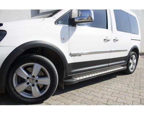Комплект молдингов и расширителей арок 1 дверь, короткая база для Volkswagen Caddy 2010-2015