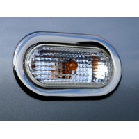 Хром накладки на поворотники OmsaLine (2 шт, нерж) для Volkswagen Caddy 2010-2015