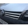 Накладки на решетку (2 шт, нерж) Carmos - Турецкая сталь для Volkswagen Caddy 2010-2015 - 52941-11