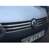 Накладки на решетку (2 шт, нерж) Carmos - Турецкая сталь для Volkswagen Caddy 2010-2015 - 52941-11
