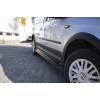 Накладки на боковые пороги EuroCap (черные) для Volkswagen Caddy 2004-2010 гг.