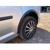 Накладки на арки (черный мат) Длинная база (пластик) для Volkswagen Caddy 2010-2015 - 56222-11