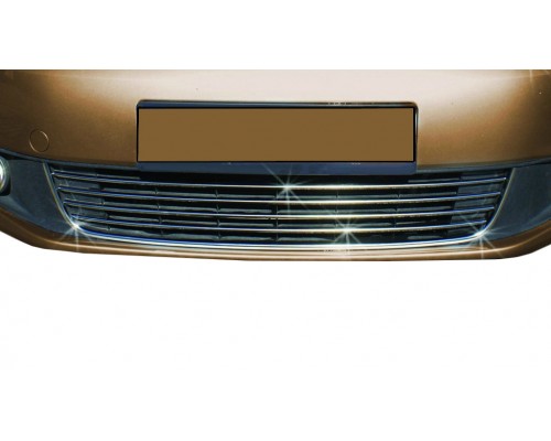 Накладки на передній бампер Comfort (5 част., нерж) для Volkswagen Caddy 2010-2015 - 49312-11