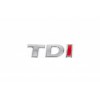 Volkswagen Caddy 2010-2015 Надпись Tdi (косой шрифт) T - хром, DI - красная - 55103-11