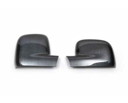Накладки на зеркала под карбон (2 шт) для Volkswagen Caddy 2010-2015 - 75553-11