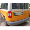 Накладка над номером (2 дверн, нерж) OmsaLine - Итальянская нержавейка для Volkswagen Caddy 2010-2015 - 52934-11