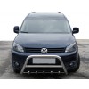 Кенгурятник WT003 (нерж) 50мм для Volkswagen Caddy 2010-2015