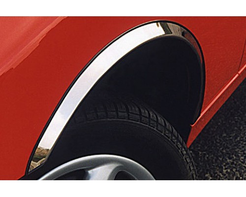 Накладки на арки (нержавіюча сталь) Коротка база, 1 зсувні двері для Volkswagen Caddy 2010-2015 - 56694-11