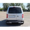 Задня дуга AK003-2 (2 шт, нерж) для Volkswagen Caddy 2010-2015