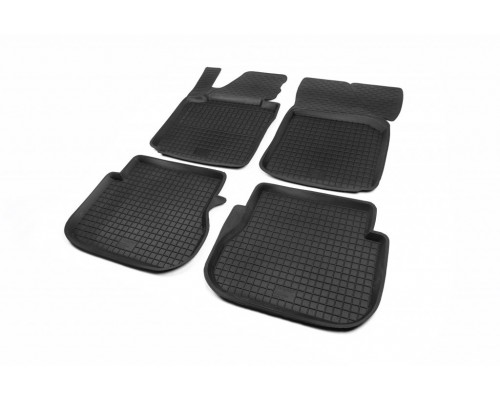 Гумові килимки з бортом (4 шт, Polytep) для Volkswagen Caddy 2010-2015 - 64444-11