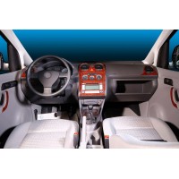 Накладки на панель Карбон для Volkswagen Caddy 2010-2015