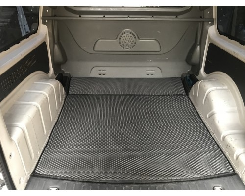 Коврик багажника MAXI (EVA, полиуретановый, черный) для Volkswagen Caddy 2010-2015 - 72005-11