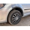 Накладки на арки (чорний мат) Коротка база, 2 бічних (метал) для Volkswagen Caddy 2010-2015 - 57107-11