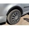Накладки на арки (черный мат) Короткая база, 2 боковых (метал) для Volkswagen Caddy 2010-2015 - 57107-11
