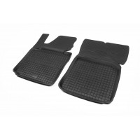 Гумові килимки з бортом (2 шт, Polytep) для Volkswagen Caddy 2010-2015