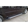 Боковые пороги Allmond Grey (2 шт., алюминий) Макси база для Volkswagen Caddy 2015+ - 68000-11