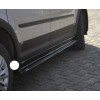 Накладки на боковые пороги EuroCap (черные) для Volkswagen Caddy 2015-2020