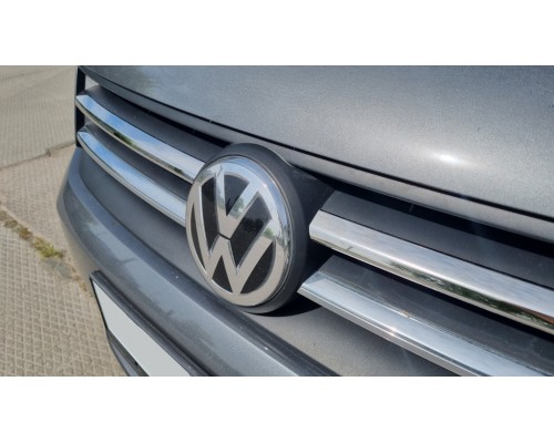 Накладки на решетку (2 шт, нерж) Carmos - Турецкая сталь для Volkswagen Caddy 2015+ - 63857-11