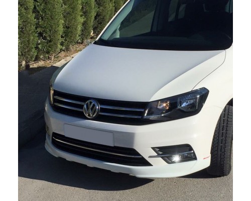 Накладка на передний бампер (под покраску) для Volkswagen Caddy 2015+ - 54847-11