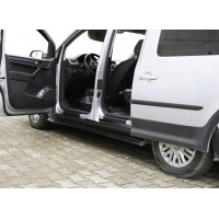 Накладки на дверні пороги EuroCap (2 шт, ABS) для Volkswagen Caddy 2015-2020