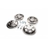 Колпаки из нержавейки Эксклюзив V3 (2 катковые, 4 шт) для Volkswagen Crafter 2006-2016 гг