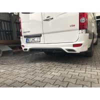 Накладка на задний бампер V2 (под покраску) для Volkswagen Crafter 2006-2017