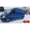 Бічні пороги Premium (2 шт., нерж.) d60, середня база для Volkswagen Crafter 2006-2017 - 51872-11