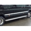 Бічні пороги Premium (2 шт., нерж.) d60, середня база для Volkswagen Crafter 2006-2017 - 51872-11